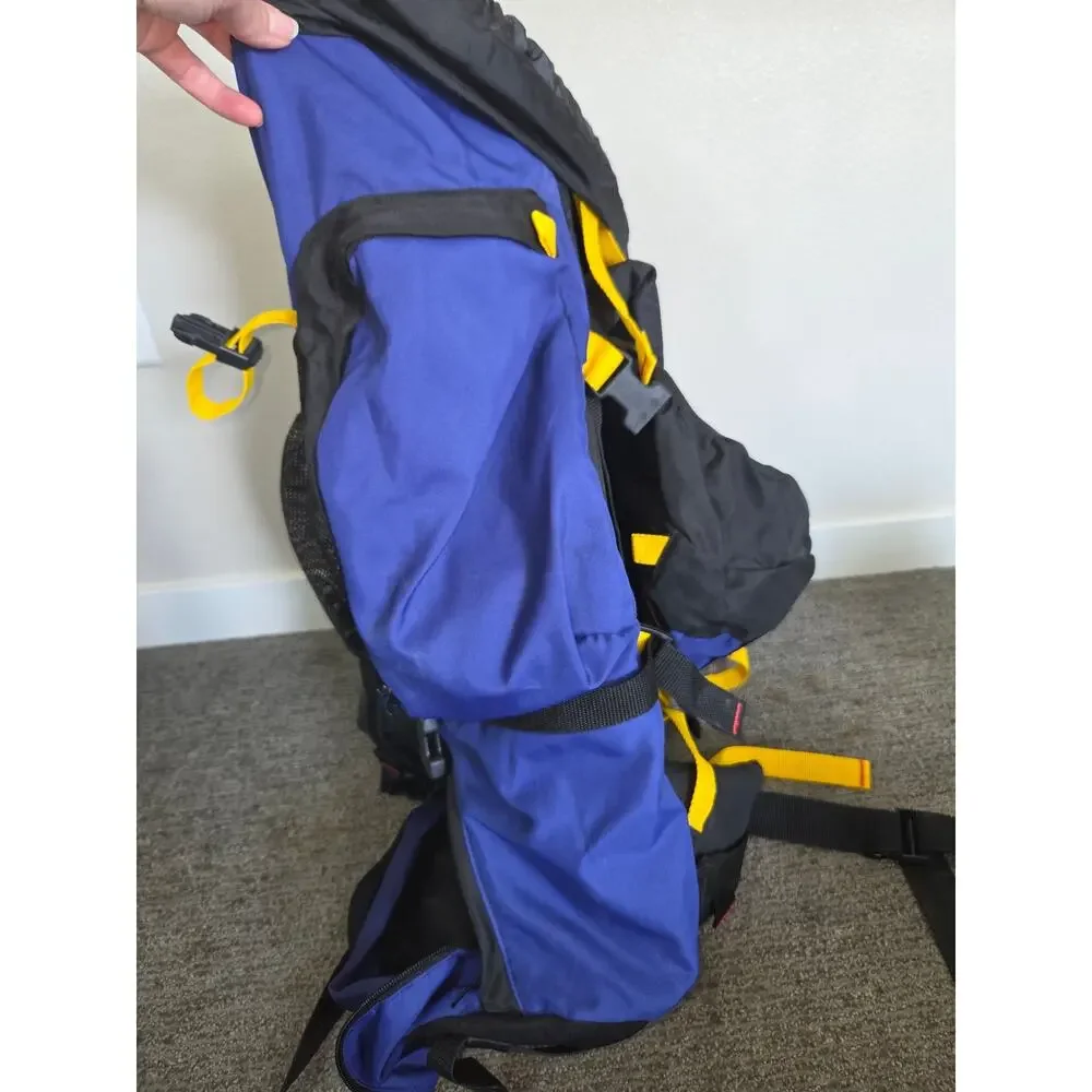 Coleman Peak 1 Hiking Backpack Blue Black & Yellow Medium Capacity